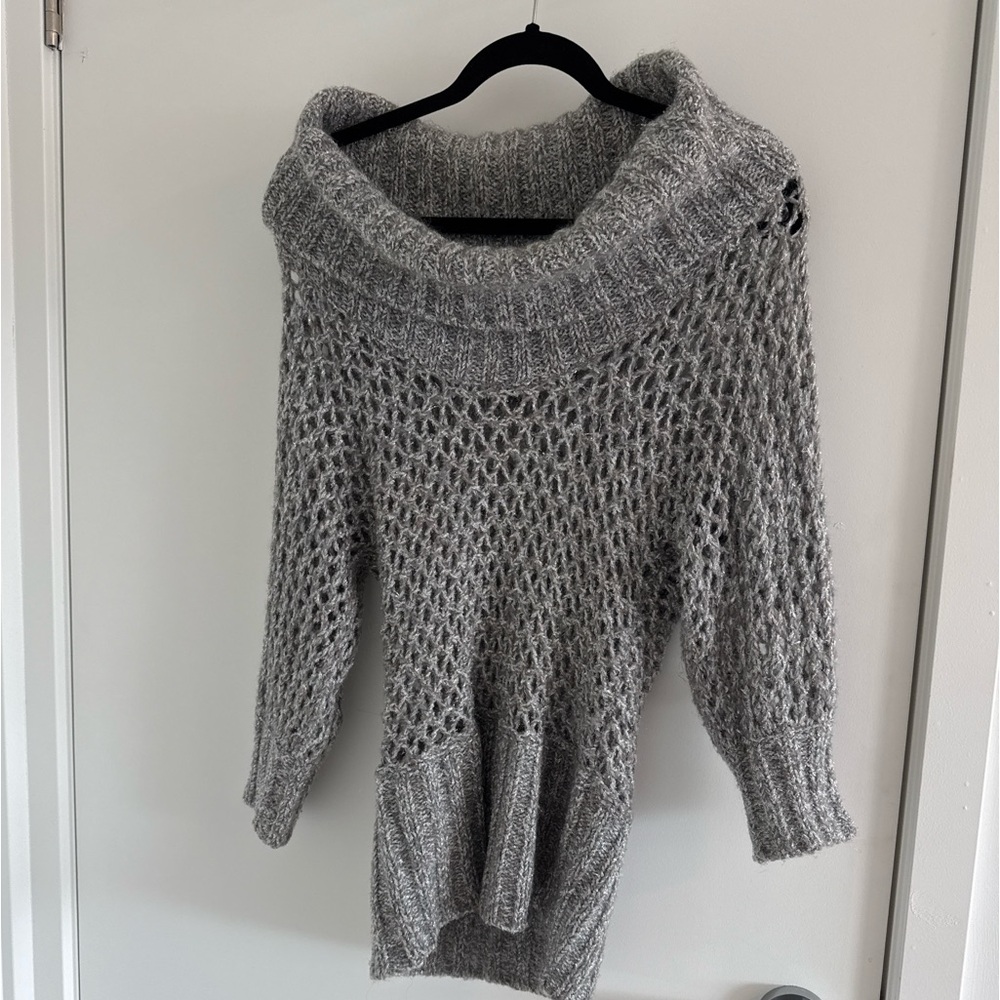 bebe Grey Knit Sweater